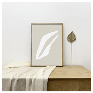 Matere 'Leaf 1' Screenprinted A3 Wall Print